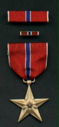 Bronze Star Military Award Medal with Ribbon Bar and Pin